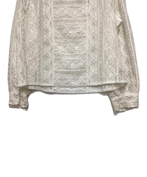 MUSE de Deuxieme Classe（ミューズ ドゥーズィエム クラス）MUSE de Deuxieme Classe (ミューズ ドゥーズィエム クラス) レースブラウス ホワイト サイズ:Freeの古着・服飾アイテム