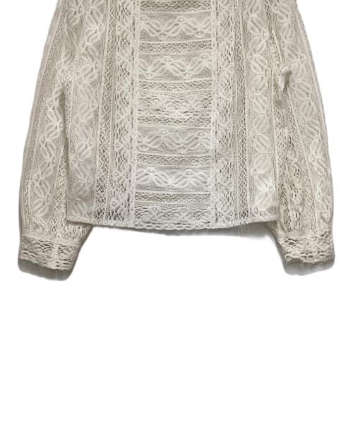 MUSE de Deuxieme Classe（ミューズ ドゥーズィエム クラス）MUSE de Deuxieme Classe (ミューズ ドゥーズィエム クラス) レースブラウス ホワイト サイズ:Freeの古着・服飾アイテム