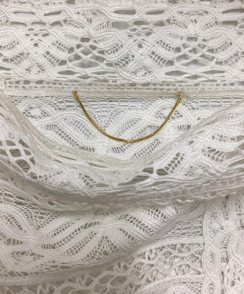 MUSE de Deuxieme Classe（ミューズ ドゥーズィエム クラス）MUSE de Deuxieme Classe (ミューズ ドゥーズィエム クラス) レースブラウス ホワイト サイズ:Freeの古着・服飾アイテム