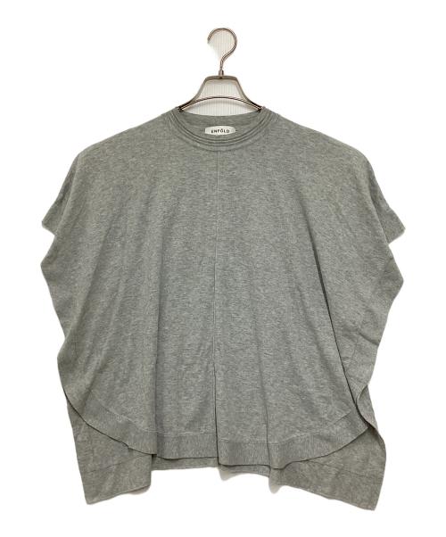 ENFOLD（エンフォルド）ENFOLD (エンフォルド) ROUND-HEM PULLOVERノースリーブカットソー グレー サイズ:38の古着・服飾アイテム
