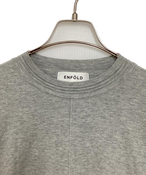 ENFOLD（エンフォルド）ENFOLD (エンフォルド) ROUND-HEM PULLOVERノースリーブカットソー グレー サイズ:38の古着・服飾アイテム