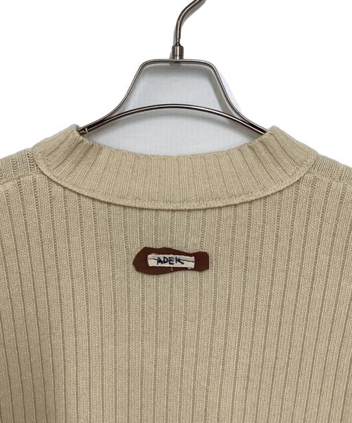 ADER error（アーダーエラー）ADER error (アーダーエラー) Slem cropped oversize unisex cardigan ベージュ サイズ:A1の古着・服飾アイテム