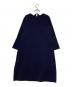 MACKINTOSH PHILOSOPHY (マッキントッシュ フィロソフィー) クレリックカラーミラノリブニットワンピース ネイビー×ホワイト サイズ:38：8000円
