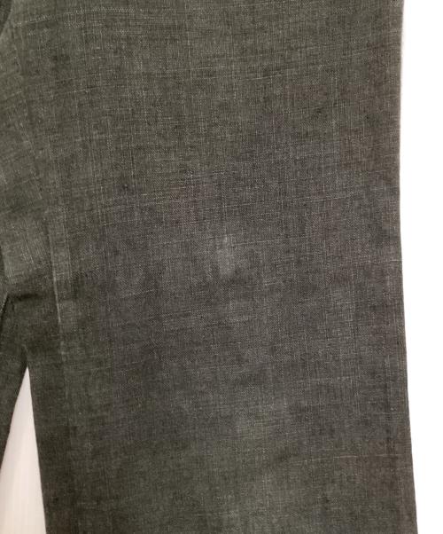homspun（ホームスパン）homspun (ホームスパン) 高密度ハードリネンパンツ ダークグレー サイズ:Sの古着・服飾アイテム