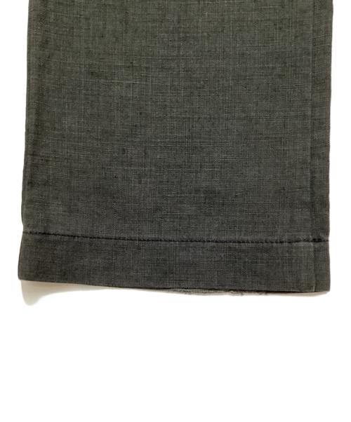 homspun（ホームスパン）homspun (ホームスパン) 高密度ハードリネンパンツ ダークグレー サイズ:Sの古着・服飾アイテム