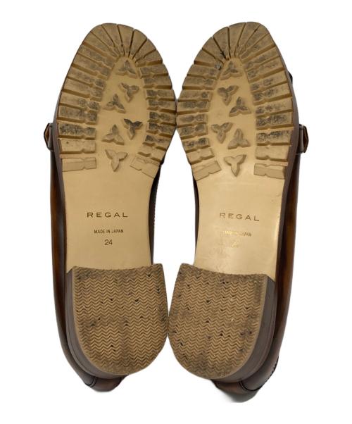 REGAL（リーガル）REGAL (リーガル) キルトタッセルデザインローファー ブラウン サイズ:24の古着・服飾アイテム