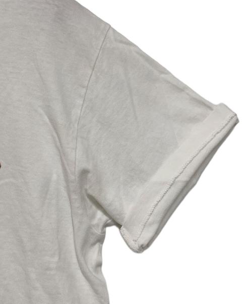 A BATHING APE（ア ベイシング エイプ）A BATHING APE (ア ベイシング エイプ) カモ柄ロゴプリントTシャツ ホワイト サイズ:Mの古着・服飾アイテム