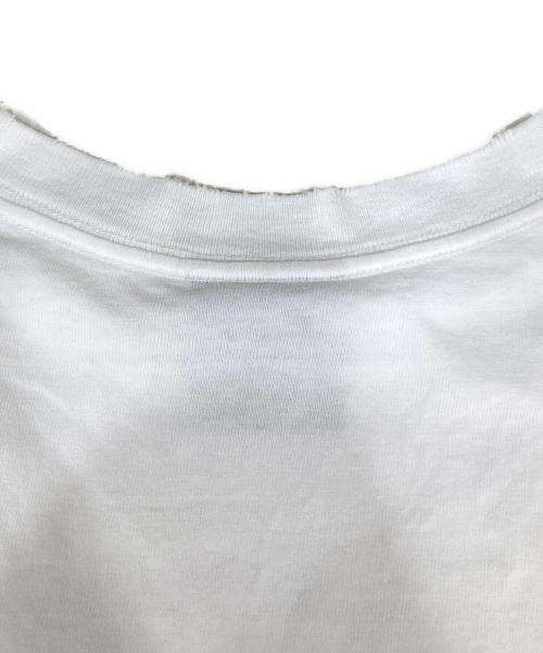 A BATHING APE（ア ベイシング エイプ）A BATHING APE (ア ベイシング エイプ) カモ柄ロゴプリントTシャツ ホワイト サイズ:Mの古着・服飾アイテム