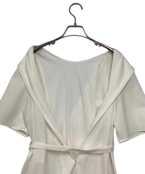 AKIRA NAKA（アキラナカ）AKIRA NAKA (アキラナカ) Heike combi tex jersey dress ホワイト サイズ:2の古着・服飾アイテム