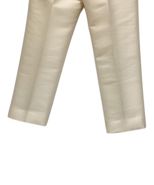 TOMORROWLAND .B（トゥモローランド ビー）TOMORROWLAND .B (トゥモローランド ビー) ウォッシャブルウール タックパンツ アイボリー サイズ:36の古着・服飾アイテム