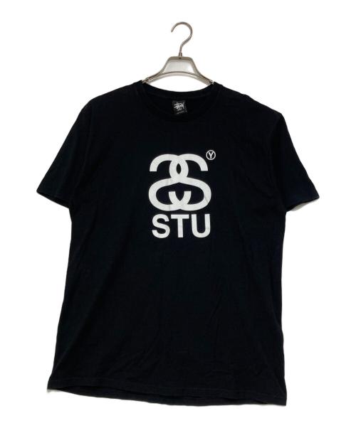 stussy（ステューシー）stussy (ステューシー) SS STU Tee ブラック サイズ:Lの古着・服飾アイテム
