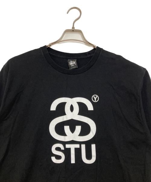 stussy（ステューシー）stussy (ステューシー) SS STU Tee ブラック サイズ:Lの古着・服飾アイテム