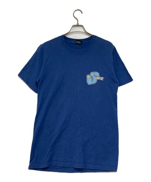 stussy（ステューシー）stussy (ステューシー) プリントTシャツ ブルー サイズ:Sの古着・服飾アイテム