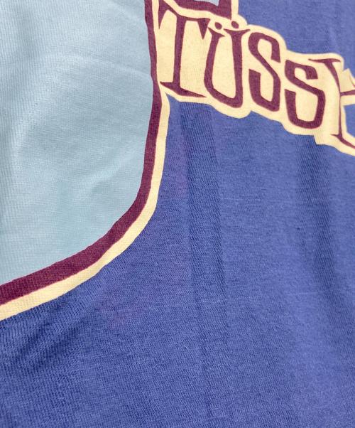 stussy（ステューシー）stussy (ステューシー) プリントTシャツ ブルー サイズ:Sの古着・服飾アイテム