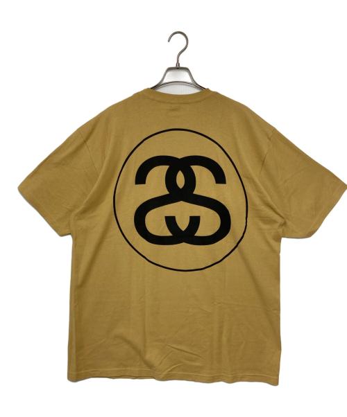 stussy（ステューシー）stussy (ステューシー) プリントTシャツ ブラウン サイズ:XLの古着・服飾アイテム