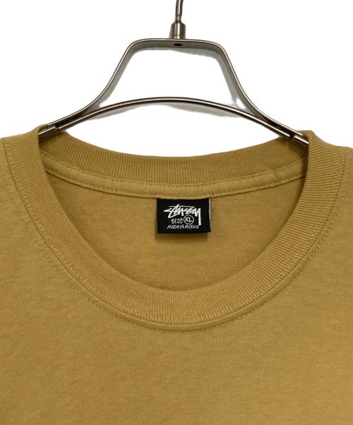 stussy（ステューシー）stussy (ステューシー) プリントTシャツ ブラウン サイズ:XLの古着・服飾アイテム