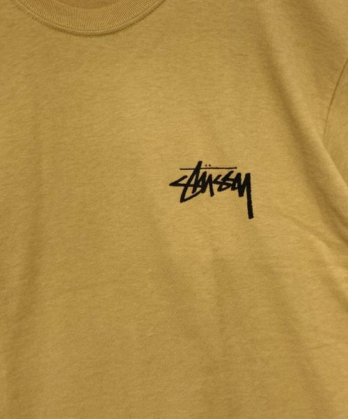 stussy（ステューシー）stussy (ステューシー) プリントTシャツ ブラウン サイズ:XLの古着・服飾アイテム