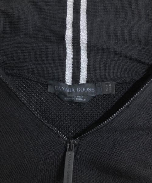 CANADA GOOSE（カナダグース）CANADA GOOSE (カナダグース) ハーフジップニット ブラック サイズ:XSの古着・服飾アイテム
