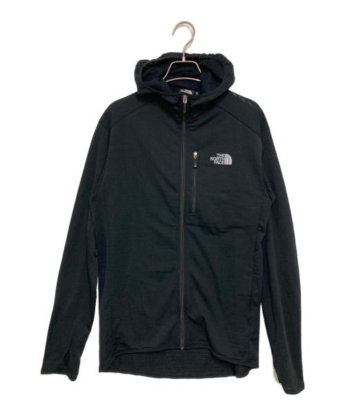 THE NORTH FACE（ザ ノース フェイス）THE NORTH FACE (ザ ノース フェイス) POWERDRY GRID FULLZIP HOODIE ブラック サイズ:XLの古着・服飾アイテム