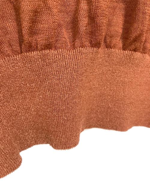 HERILL（ヘリル）HERILL (ヘリル) Rummy High gauge crewneck ブラウン サイズ:3の古着・服飾アイテム