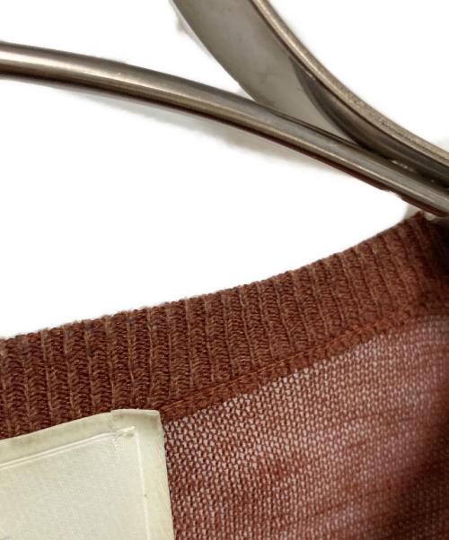 HERILL（ヘリル）HERILL (ヘリル) Rummy High gauge crewneck ブラウン サイズ:3の古着・服飾アイテム