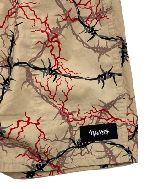 MASSES（マシス）MASSES (マシス) 鉄線柄ショートパンツ ベージュ サイズ:Sの古着・服飾アイテム