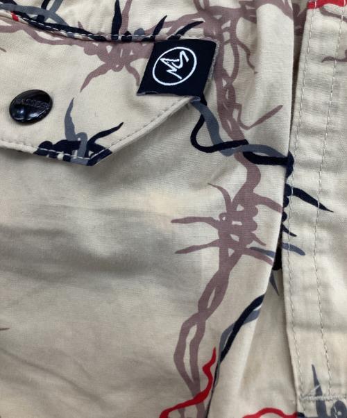 MASSES（マシス）MASSES (マシス) 鉄線柄ショートパンツ ベージュ サイズ:Sの古着・服飾アイテム