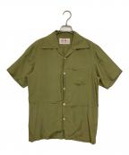 Aloha Blossomアロハブロッサム）の古着「レーヨンオープンカラーシャツ」｜カーキ