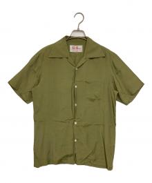 Aloha Blossom（アロハブロッサム）の古着「レーヨンオープンカラーシャツ」｜カーキ
