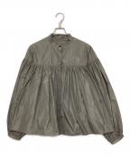 Whim Gazetteウィムガゼット）の古着「タフタボリュームブラウス」｜グレー