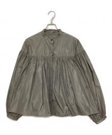 Whim Gazette（ウィムガゼット）の古着「タフタボリュームブラウス」｜グレー