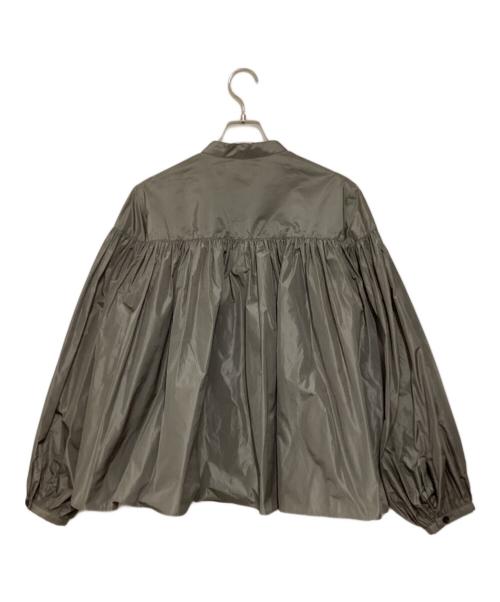 Whim Gazette（ウィムガゼット）Whim Gazette (ウィムガゼット) タフタボリュームブラウス グレー サイズ:FREEの古着・服飾アイテム