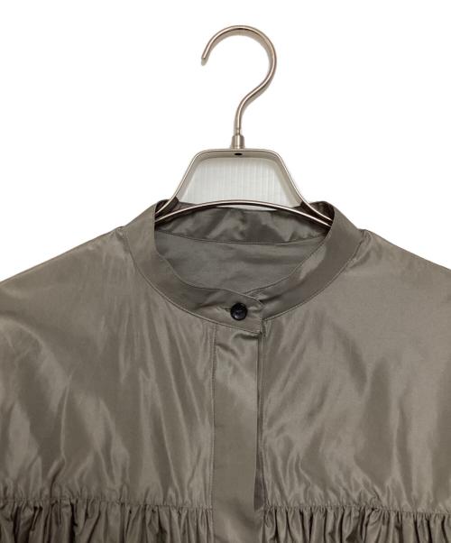 Whim Gazette（ウィムガゼット）Whim Gazette (ウィムガゼット) タフタボリュームブラウス グレー サイズ:FREEの古着・服飾アイテム