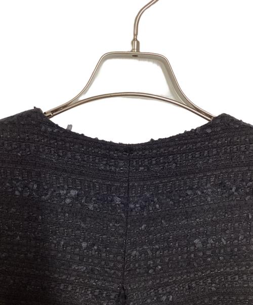 CADUNE（カデュネ）CADUNE (カデュネ) フレアツイードジレ ブラック サイズ:36の古着・服飾アイテム