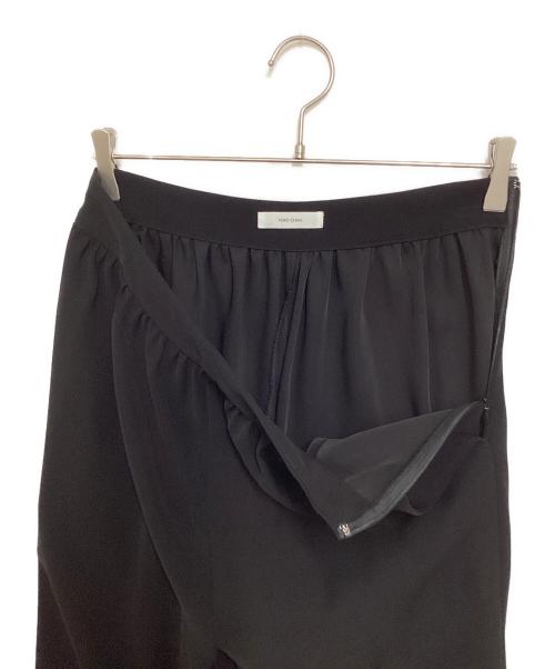 YOKO CHAN（ヨーコチャン）YOKO CHAN (ヨーコチャン) ハイウエストギャザーパンツ ブラック サイズ:38の古着・服飾アイテム