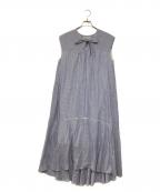 ne quittez pasヌキテパ）の古着「ストライプワンピース」｜ネイビー