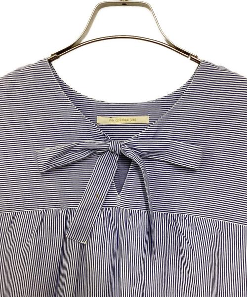 ne quittez pas（ヌキテパ）ne quittez pas (ヌキテパ) ストライプワンピース ネイビー サイズ:表記無の古着・服飾アイテム