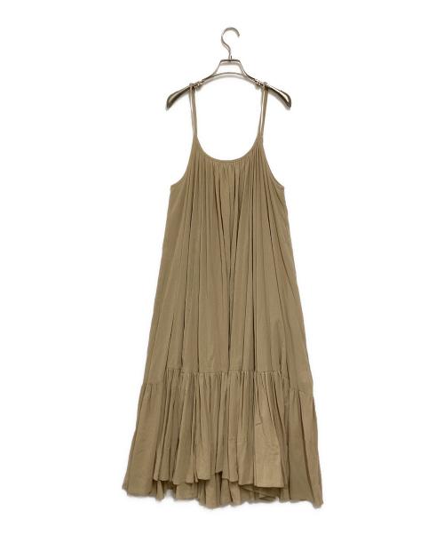 Spick and Span（スピック＆スパン）Spick and Span (スピックアンドスパン) HYU 楊柳キャミワンピース ベージュ サイズ:Fの古着・服飾アイテム