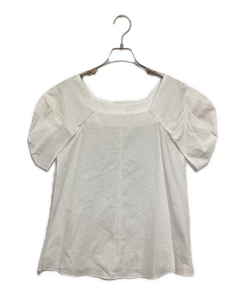 cygne（シーニュ）cygne (シーニュ) ボリュームショルダーブラウス ホワイトの古着・服飾アイテム