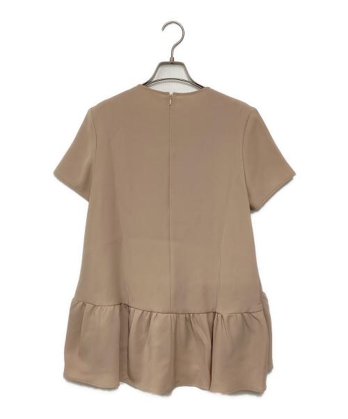 YOKO CHAN（ヨーコチャン）YOKO CHAN (ヨーコチャン) ハーフスリーブ ヘムギャザーブラウス ピンク サイズ:40の古着・服飾アイテム