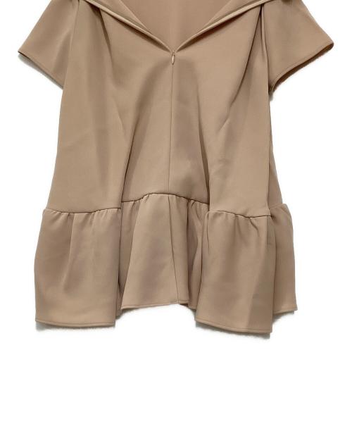 YOKO CHAN（ヨーコチャン）YOKO CHAN (ヨーコチャン) ハーフスリーブ ヘムギャザーブラウス ピンク サイズ:40の古着・服飾アイテム