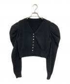 cygneシーニュ）の古着「ハートカーディガン」｜ブラック