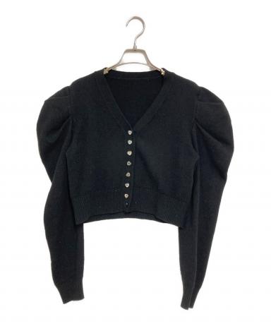 中古・古着通販】cygne (シーニュ) ハートカーディガン ブラック