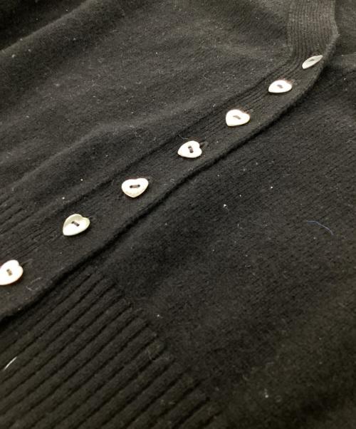 cygne（シーニュ）cygne (シーニュ) ハートカーディガン ブラック サイズ:Freeの古着・服飾アイテム