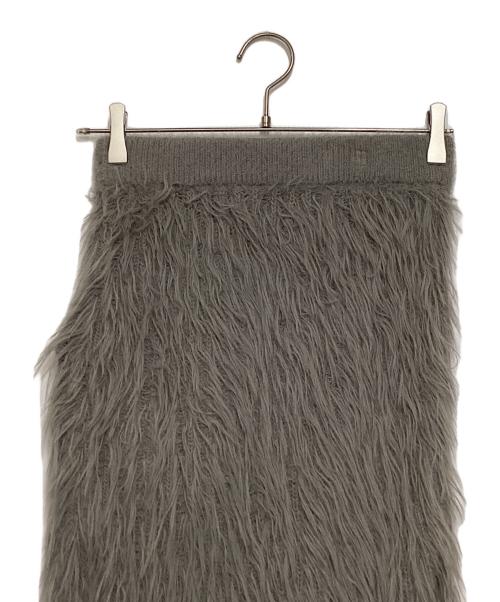 NAVE（ネイブ）NAVE (ネイブ) メルティーシャギーニット スカート グレー サイズ:1 未使用品の古着・服飾アイテム