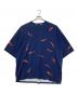 LAD MUSICIAN（ラッドミュージシャン）の古着「インクジェットリーフティーシャツ」｜ネイビー