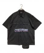myneマイン）の古着「CYBER PUNK WORK SHIRT」｜ブラック