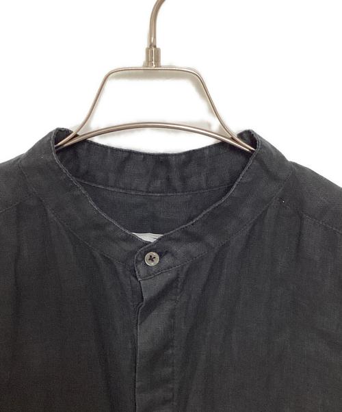 KAGURE（カグレ）kagure (カグレ) リネンハーフスリーブオールインワン ブラック サイズ:FREEの古着・服飾アイテム