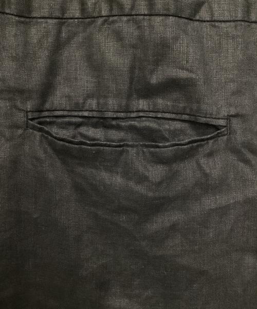 KAGURE（カグレ）kagure (カグレ) リネンハーフスリーブオールインワン ブラック サイズ:FREEの古着・服飾アイテム