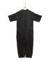 kagure（カグレ）の古着「リネンハーフスリーブオールインワン」｜ブラック